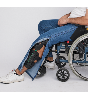 Amarillo Jeans Stretch Unisex Blå dragkedjor benen skena