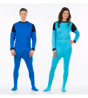 Nattdräkt med fot Unisex dragkedja bak 1035