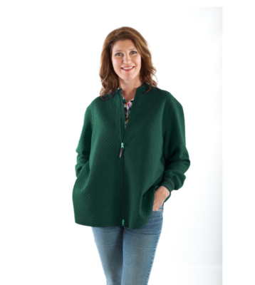 Damkofta med öppning grön 7252