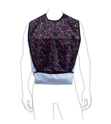 Haklapp vuxen blommig 7239