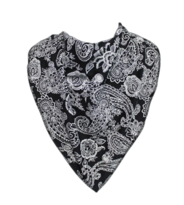 Bib saliv skydd size 4 paisley svart 3