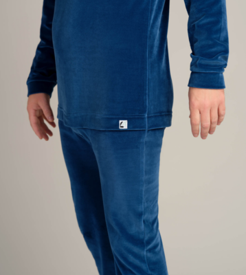 1095 velour body öppning rygg grön detalj