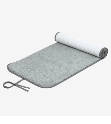 yoga matta merino ull grå
