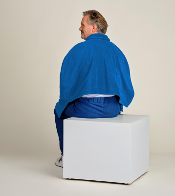 7397 fleece cape kort rygg krage