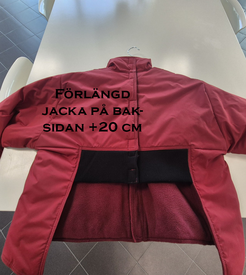 jacka vår kort baksida förlängd! 20 cm