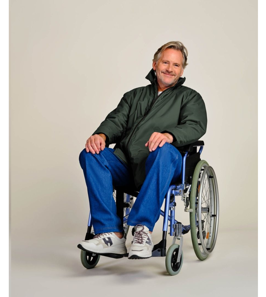 Vinterj acka fleecefoder Unisex 7329 grön 2
