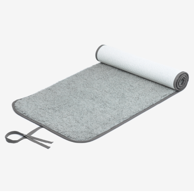 yoga matta merino ull grå